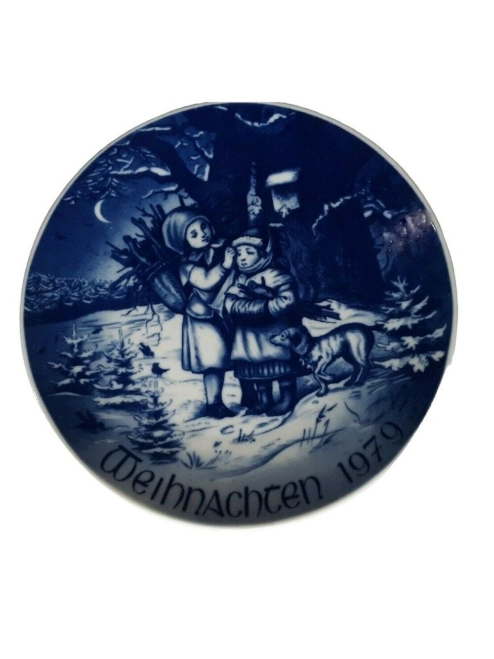 Bareuther Bavaria Weihnachten Christmas Plate 1979 Children Germany